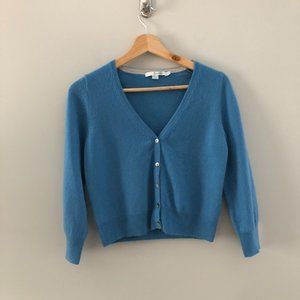 Boden Fifties cashmere cardigan blue 10